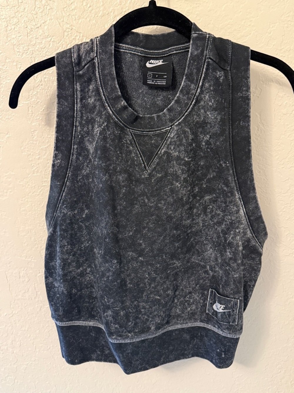 Nike Black Mineral Wash Muscle Tank